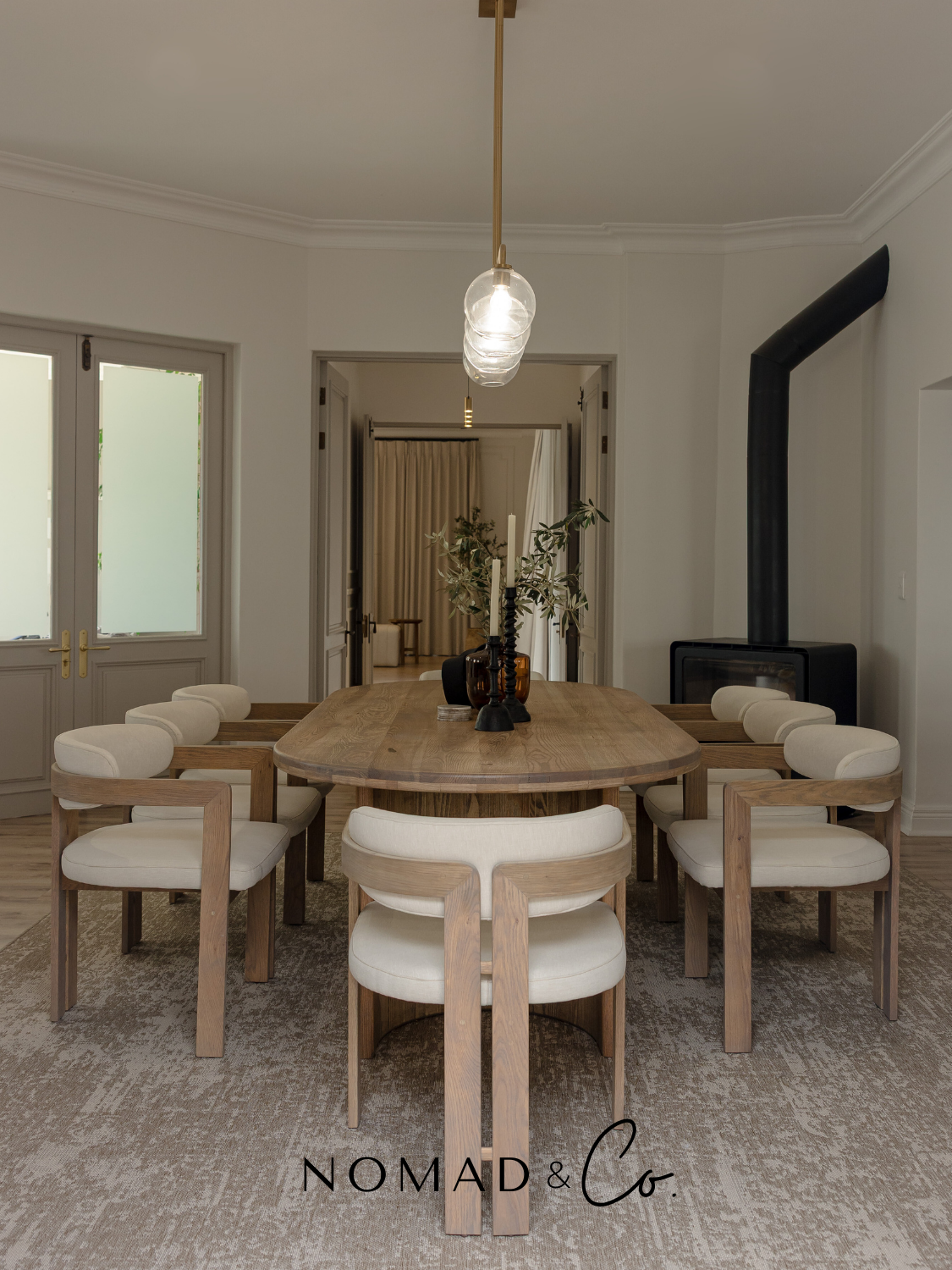 Sakin (ساكن) Solid Oak Dining Table (8-10 Seater)-8