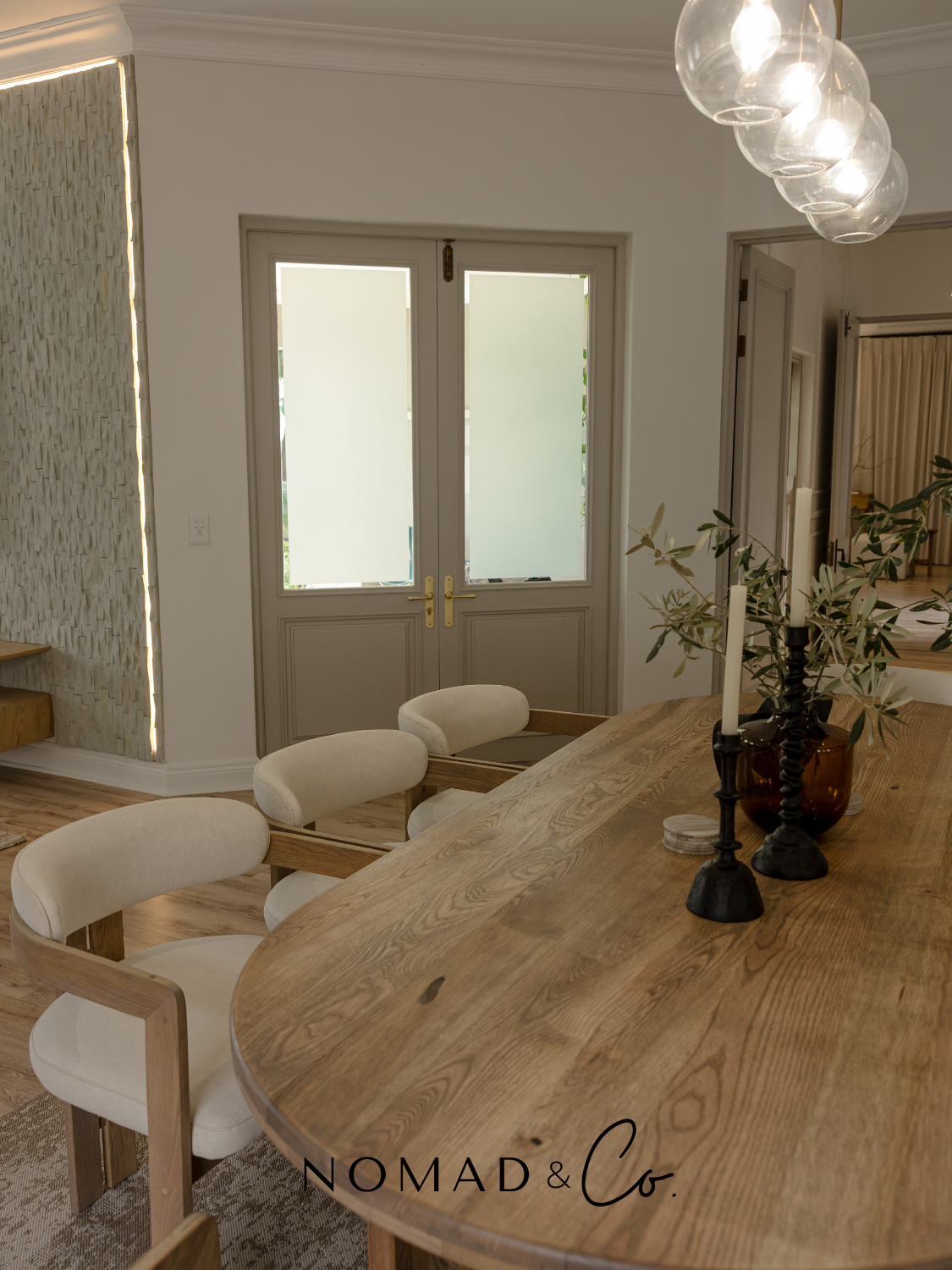 Sakin (ساكن) Solid Oak Dining Table (8-10 Seater)-zoom-5