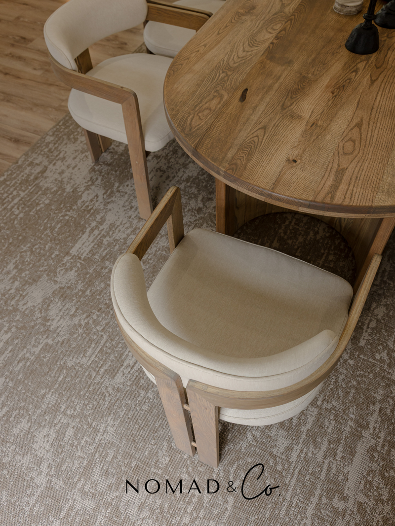 Sakin (ساكن) Solid Oak Dining Table (8-10 Seater)-zoom-