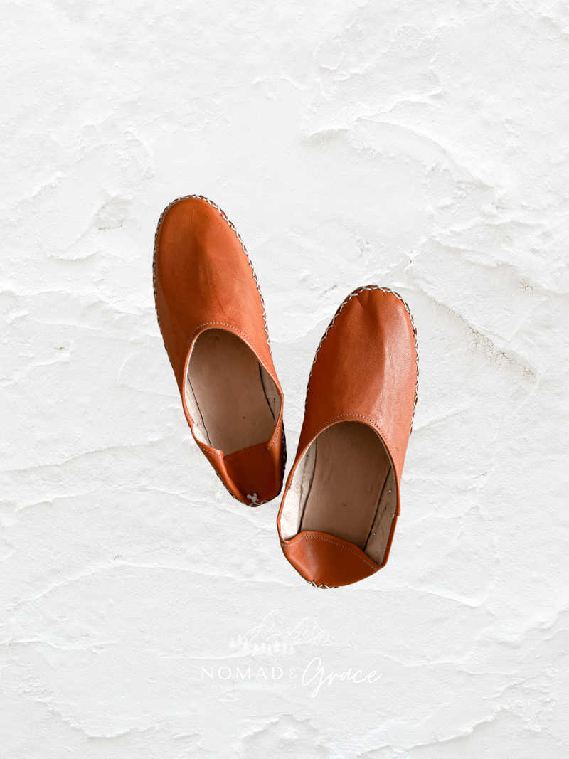 Hand-Sewn Imported Egyptian Leather Shoes-zoom-