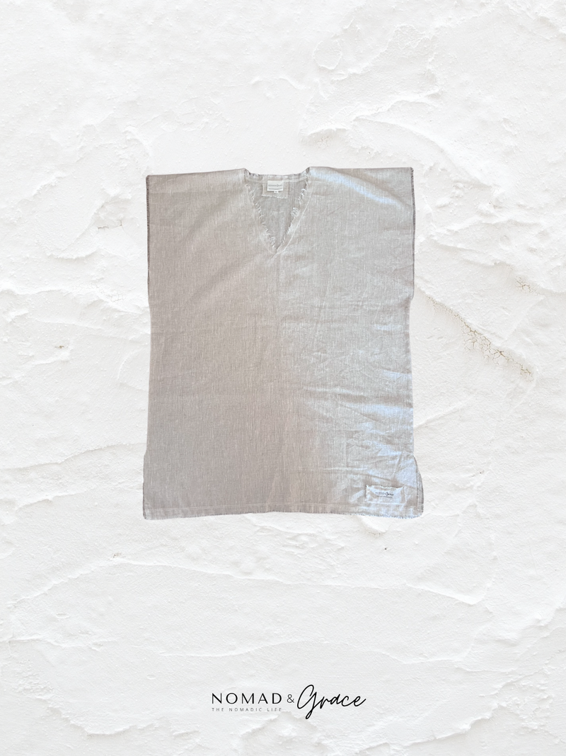 Faiz Sleeveless Linen Shirt-zoom-