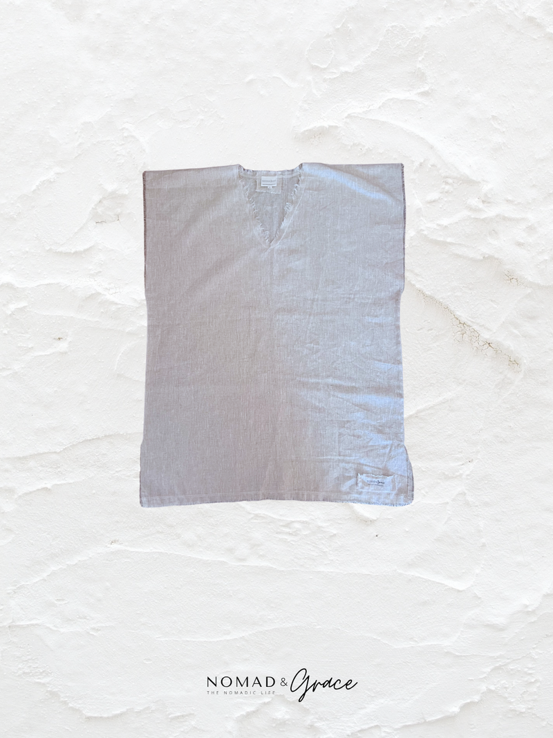 Faiz Sleeveless Linen Shirt-zoom-