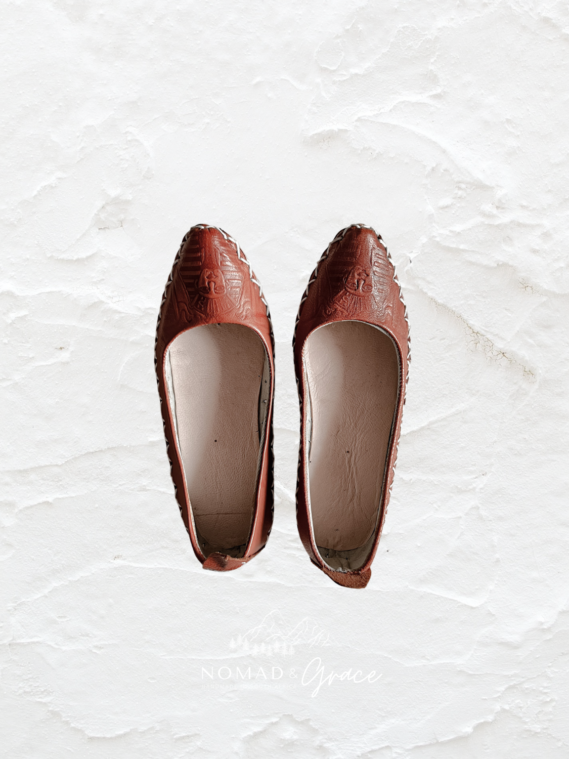 Hand-Sewn Imported Egyptian Leather Shoes