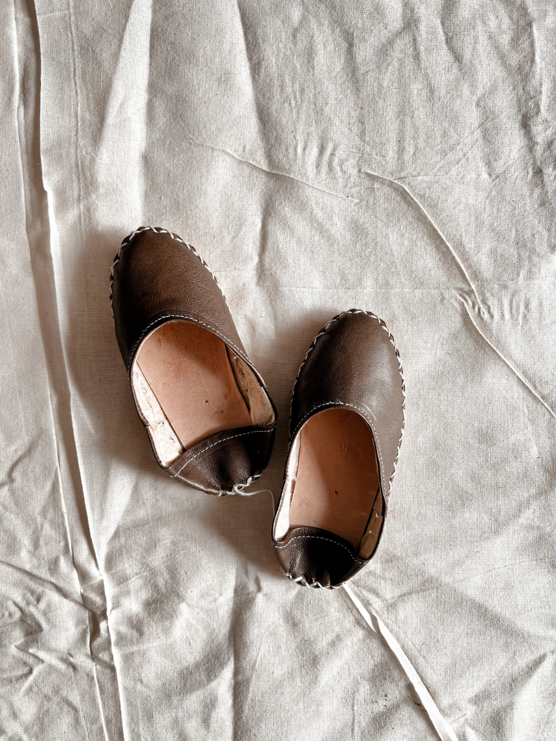 Kids Hand-Sewn Imported Egyptian Leather Shoes