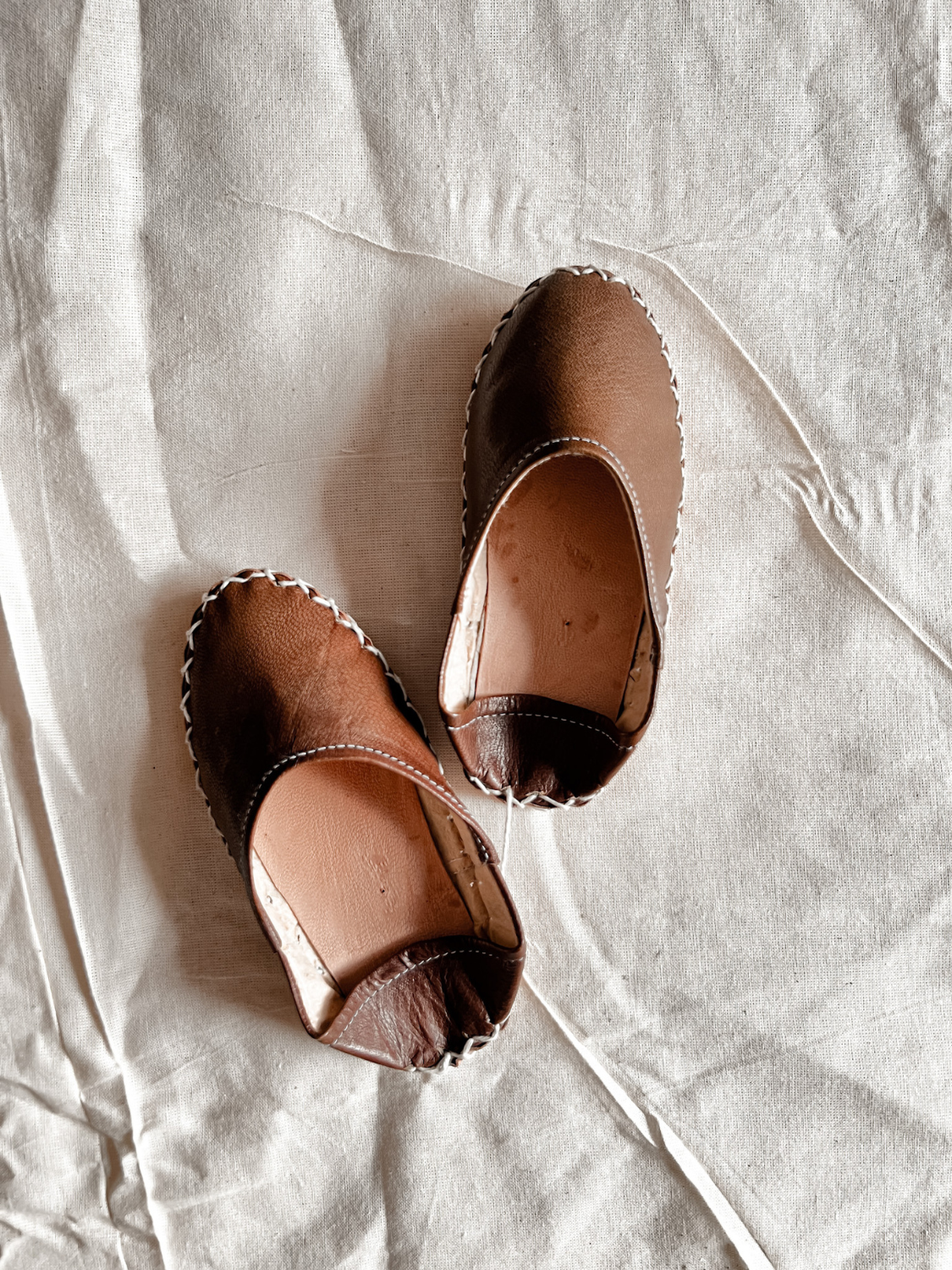 Kids Hand-Sewn Imported Egyptian Leather Shoes