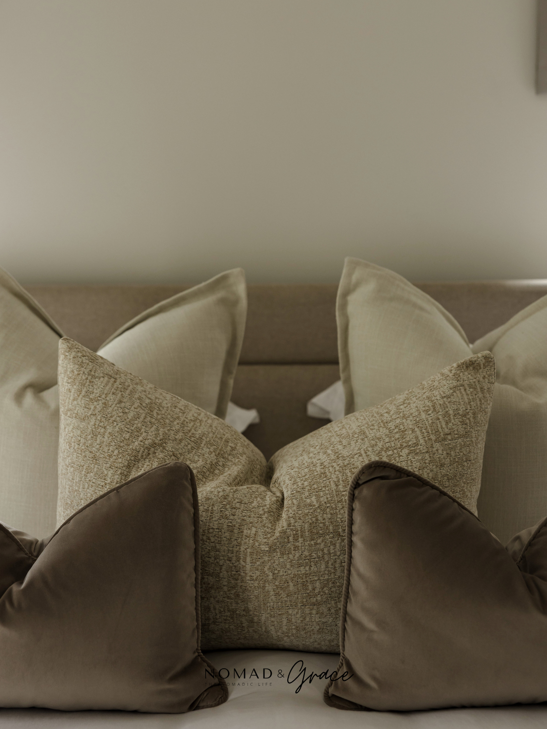 Layla ( ليلى.) Pillow Cover - Sand-2