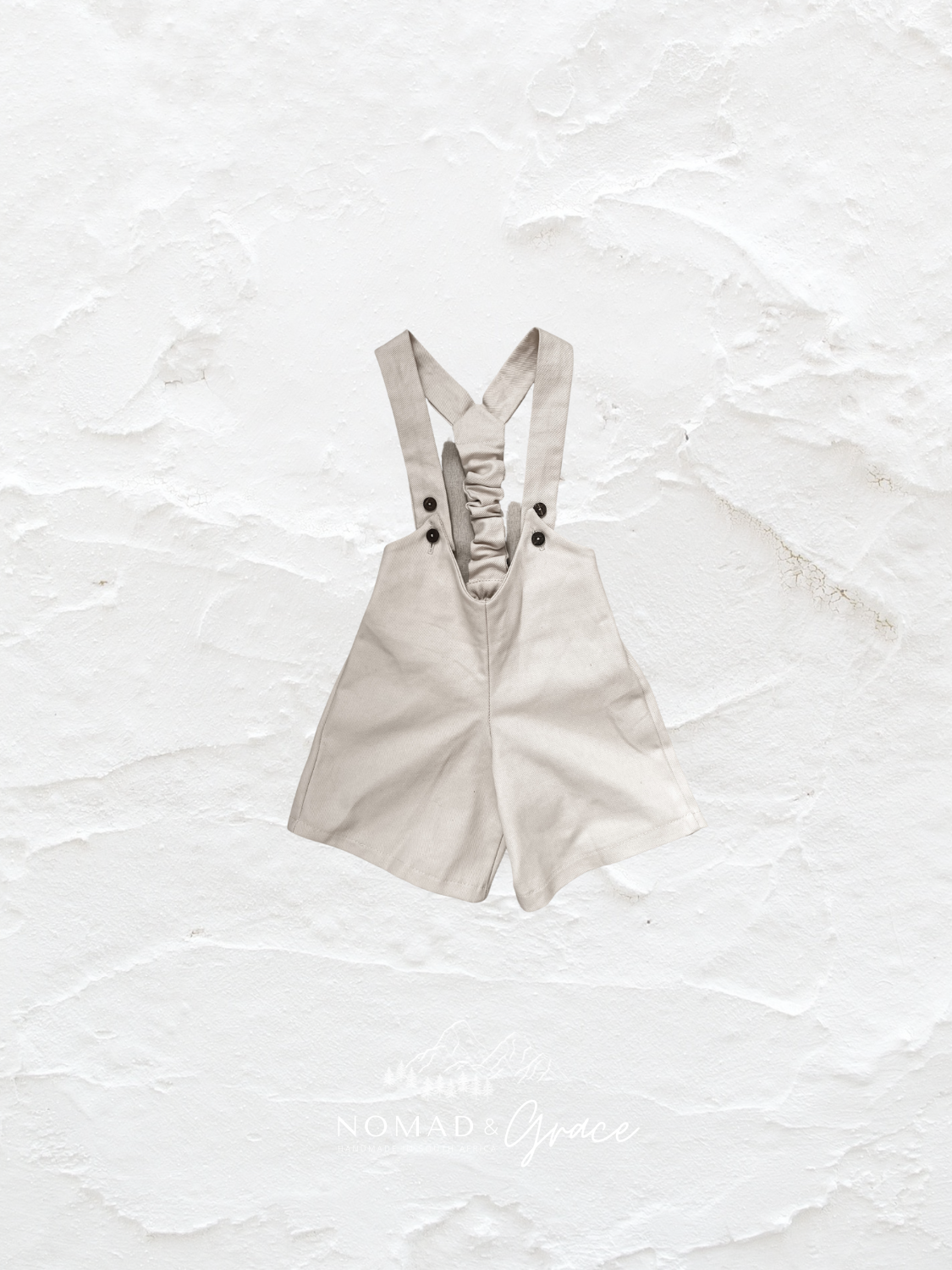 Button Detail Shorts with Braces {Crembrule}