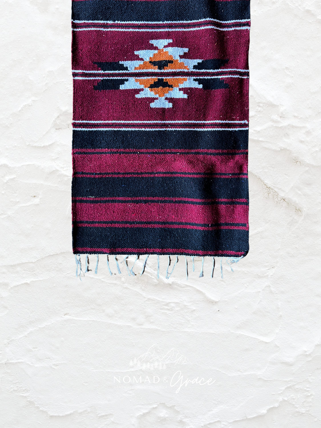 Imported Hand-Wover Egyptian Kelim Runner - Sami 144cm x 73cm-zoom-1