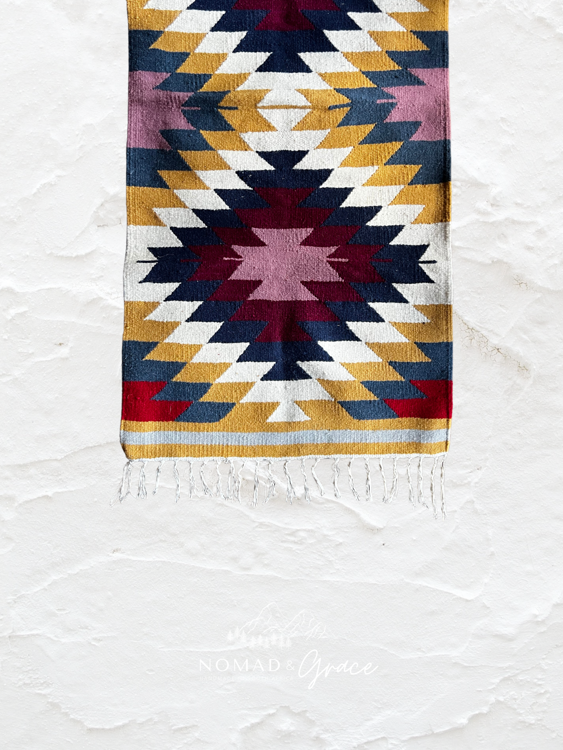 Imported Hand-Wover Egyptian Kelim Runner - Omar 150cm x 68cm