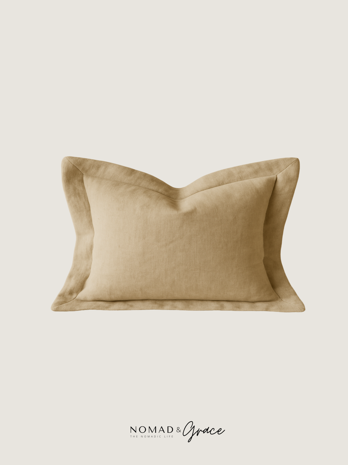 Layla ( ليلى.) Pillow Cover - Oat-zoom-1