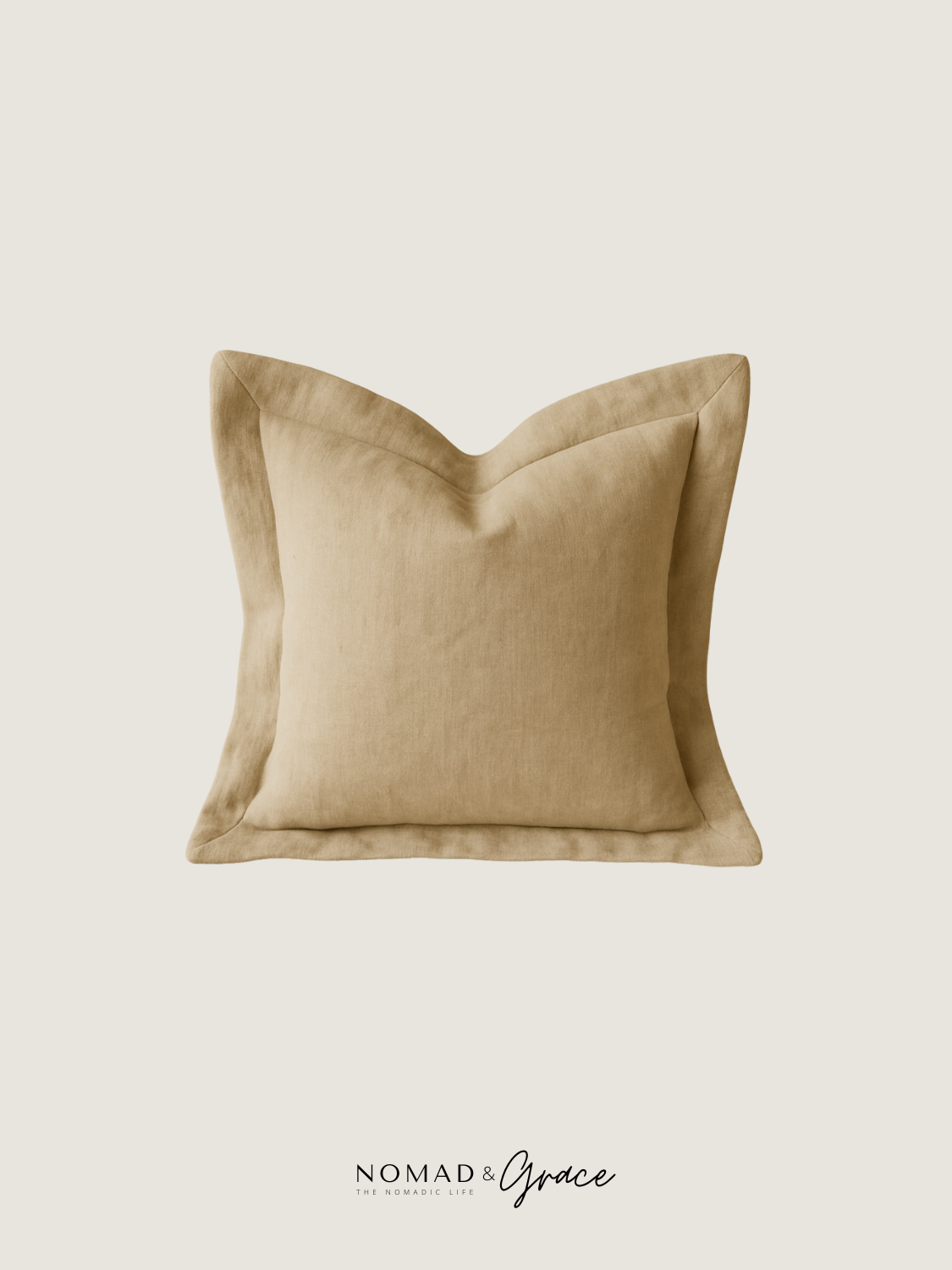 Layla ( ليلى.) Pillow Cover - Oat-zoom-3