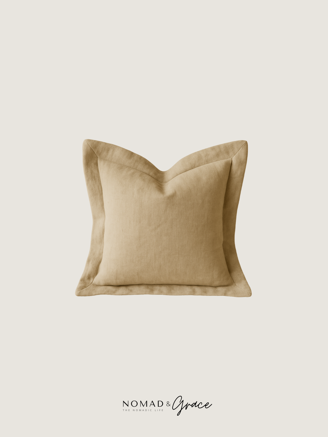 Layla ( ليلى.) Pillow Cover - Oat-zoom-4
