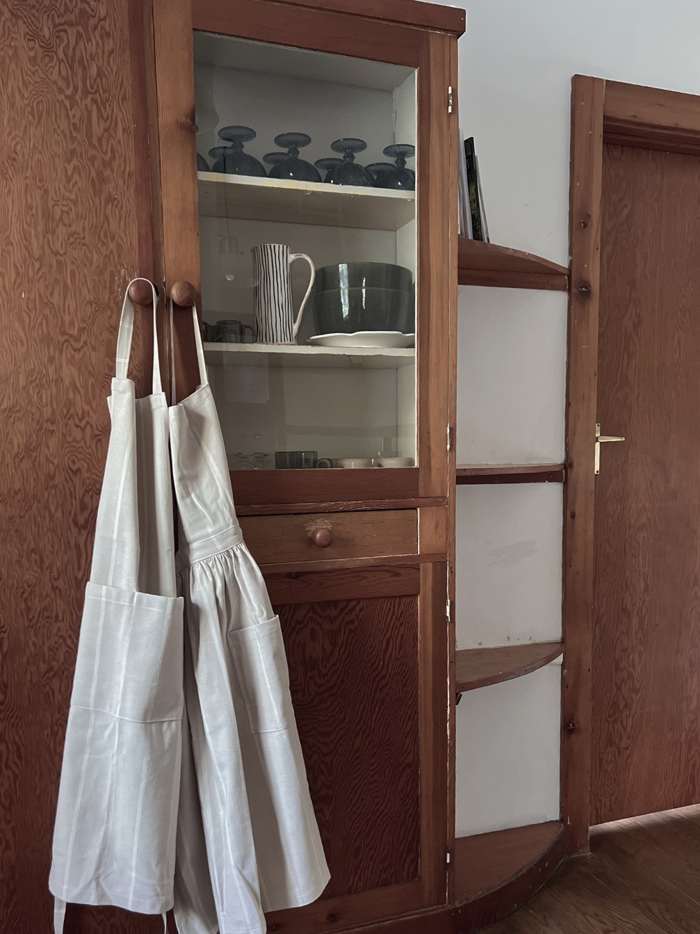 Nomad & Grace His and Hers Apron Set | String Cotton Stripe