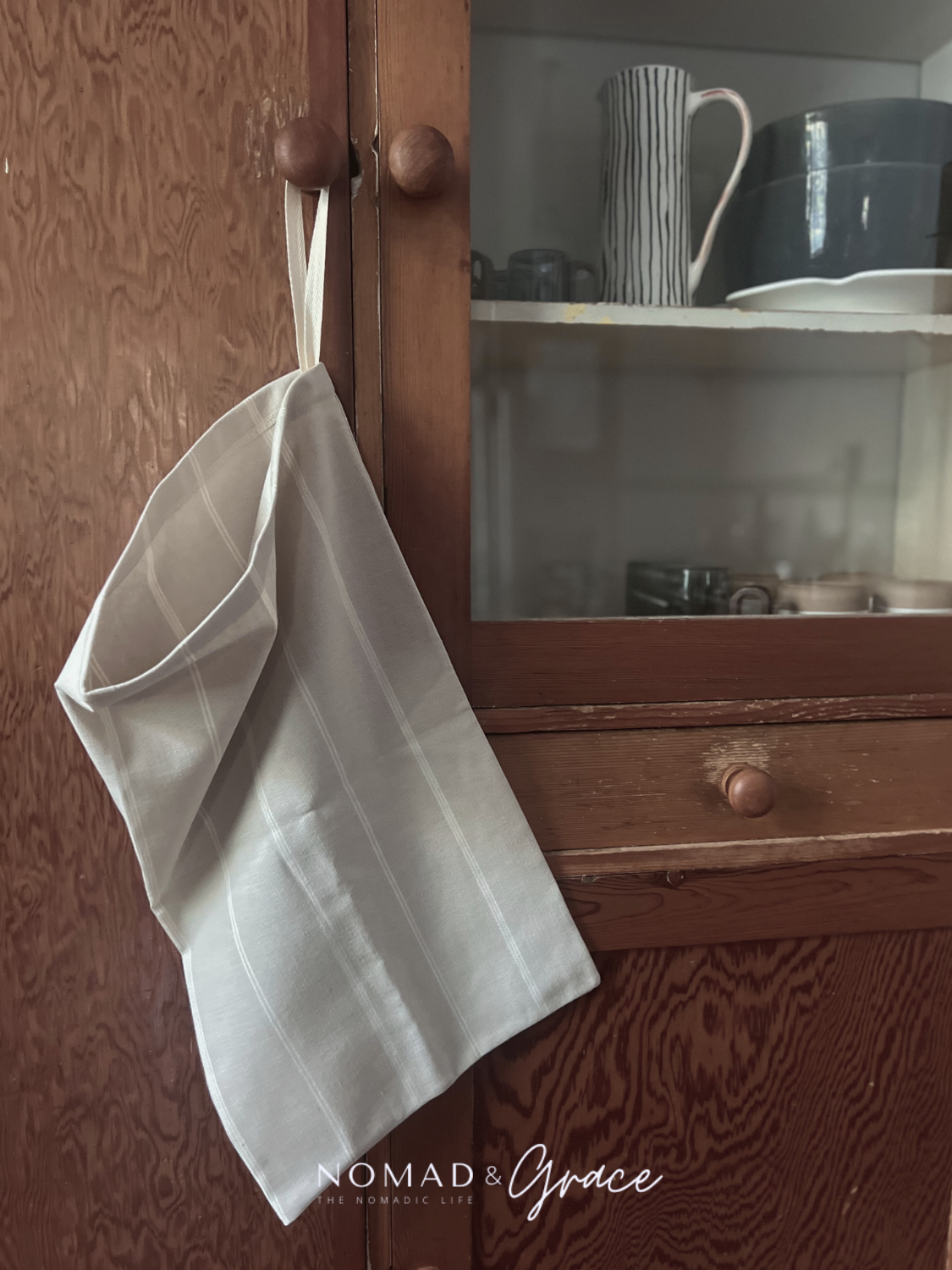 Nomad and Grace Peg Holder | Classic Cotton Stripe