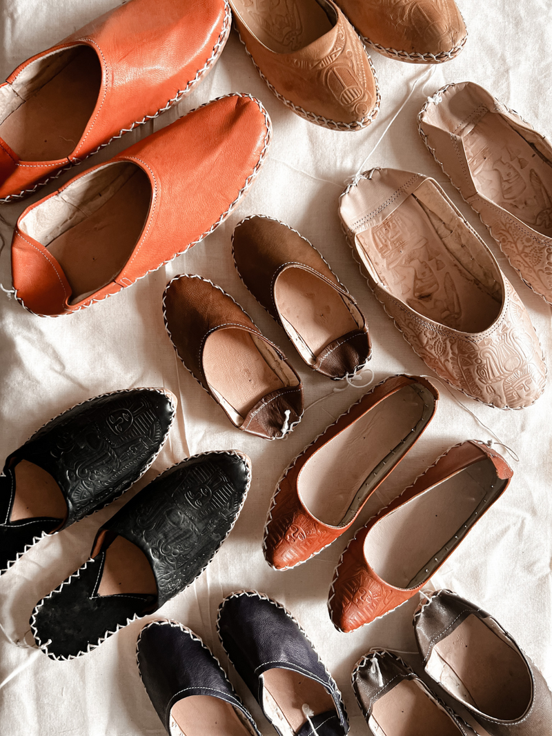 Hand-Sewn Imported Egyptian Leather Shoes-zoom-