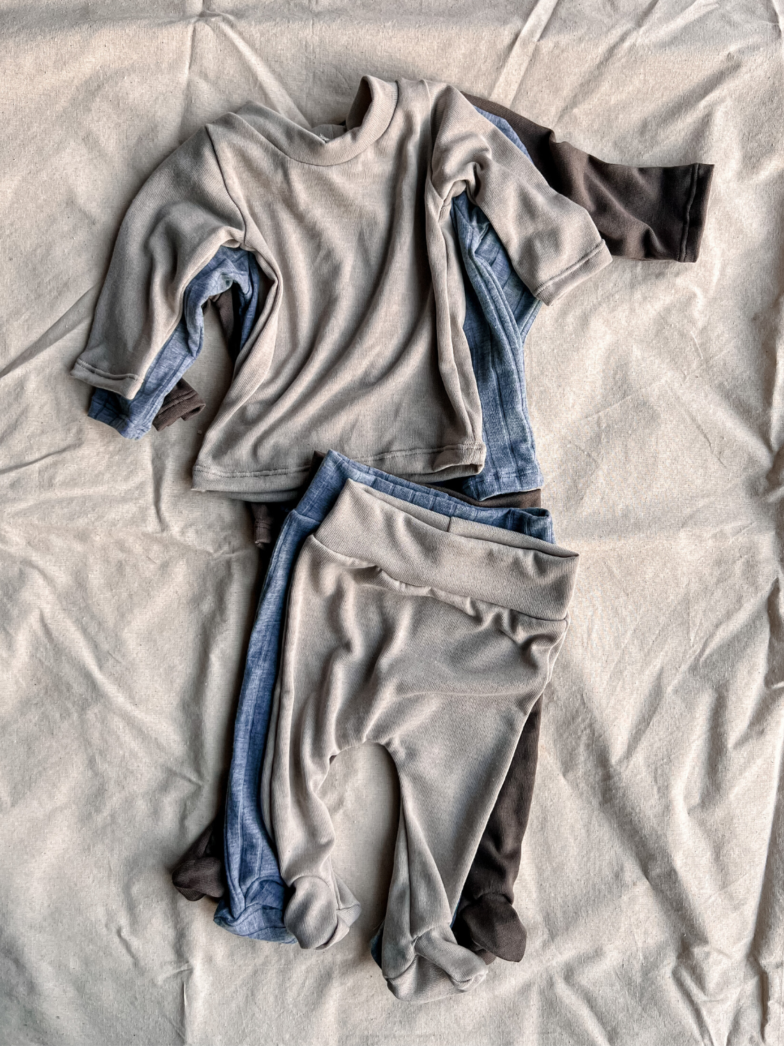 Essential Long Sleeve 3x Vest + Pants Sets