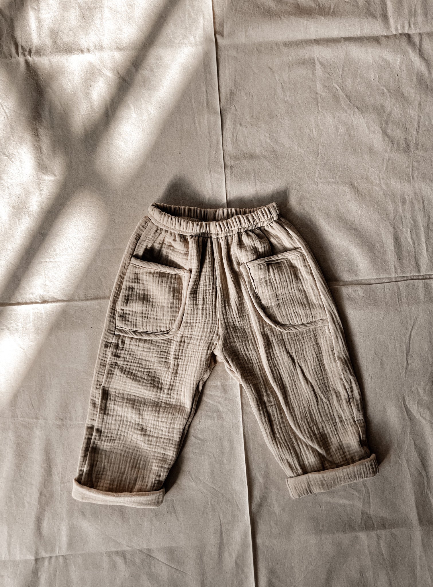 Double Layer Muslin Pants {Caramel}