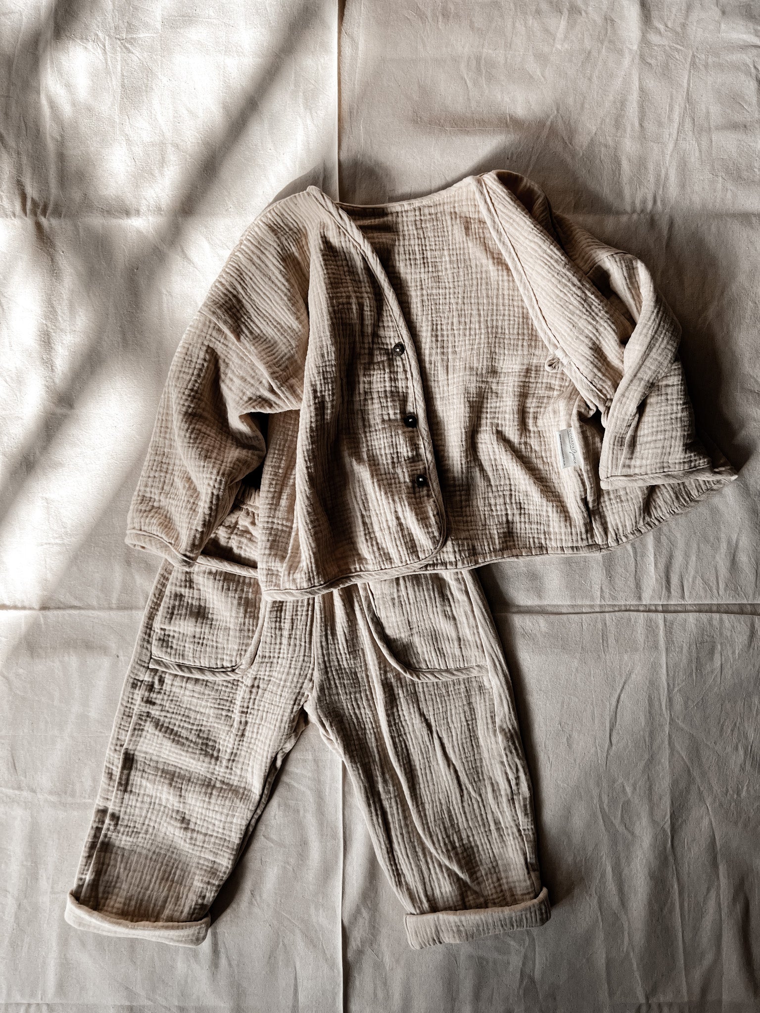 Double Layer Muslin Pants {Caramel}