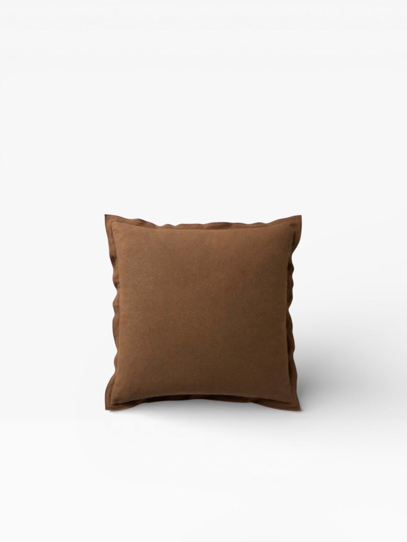 Lily (زنبق) Textured Cushion Cover – Mahogany
