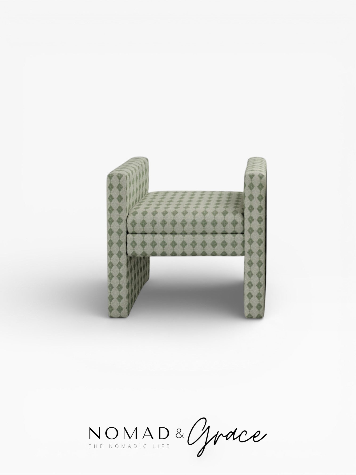 Lotus (لوتس) Upholstered Ottoman-zoom-1