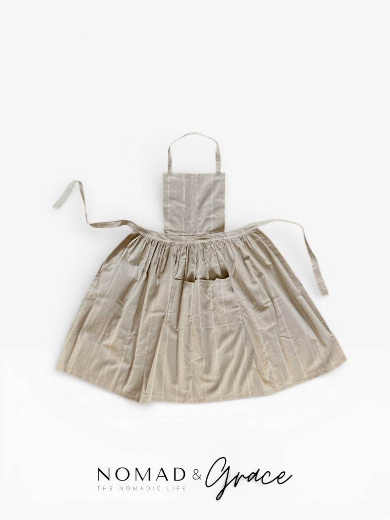 Nomad & Grace His and Hers Apron Set | String Cotton Stripe-zoom-