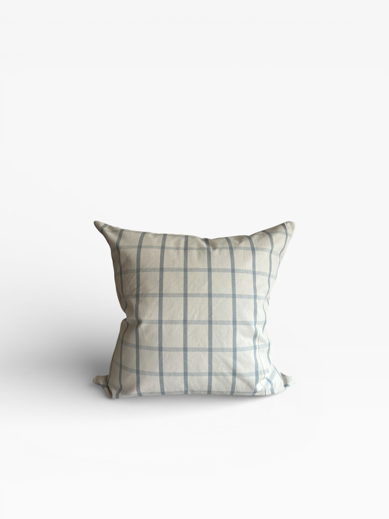 Nurayn (نورين) Pillow Cover - Duck Egg Plaid