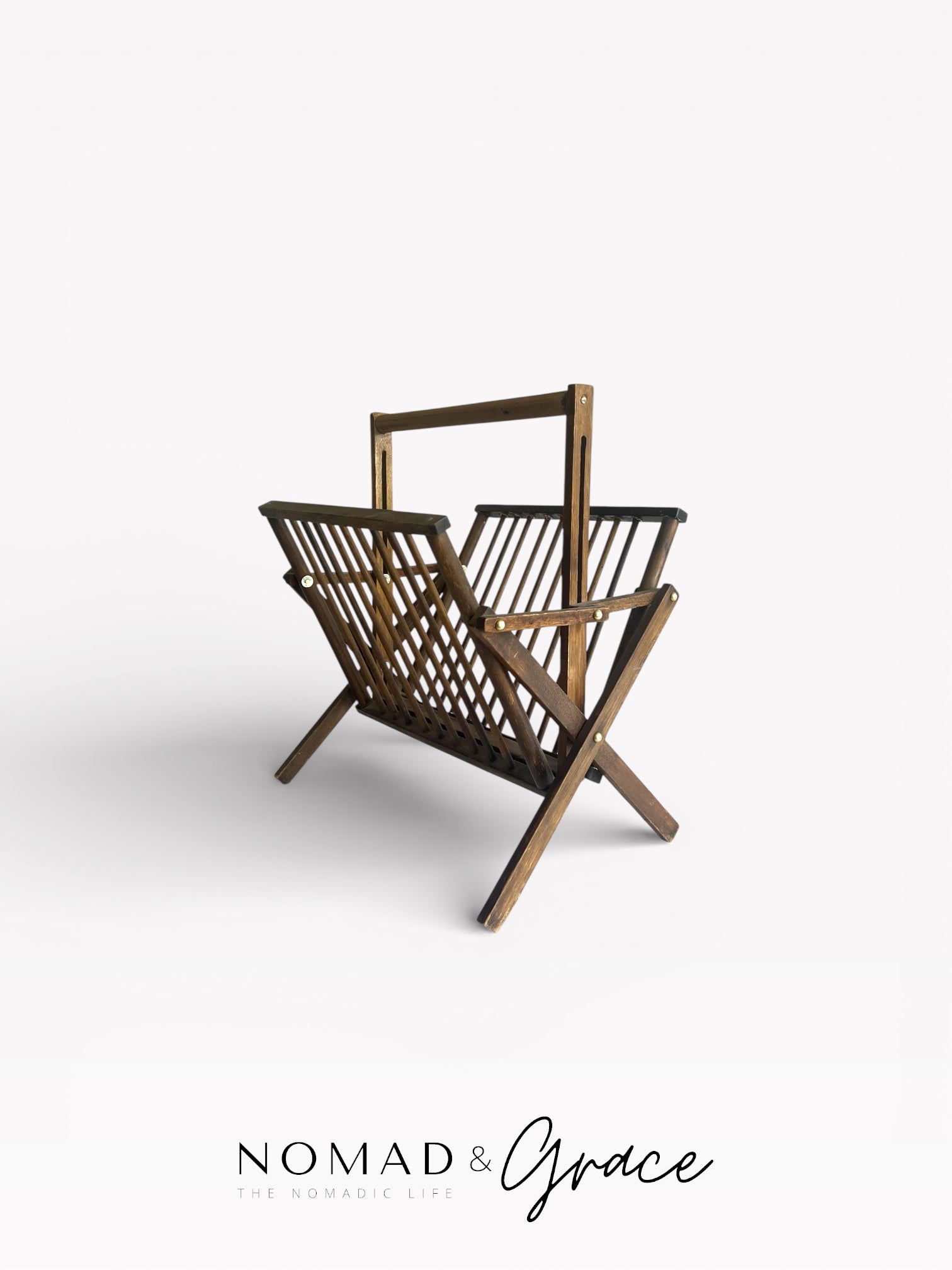 Michelle Vintage Book Rack-1