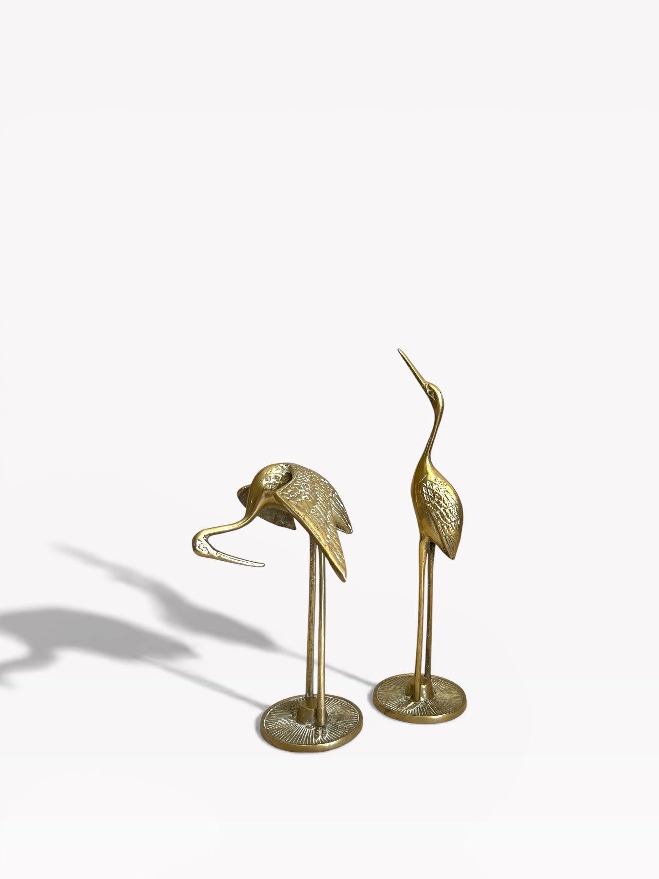 Brass Vintage flamingos