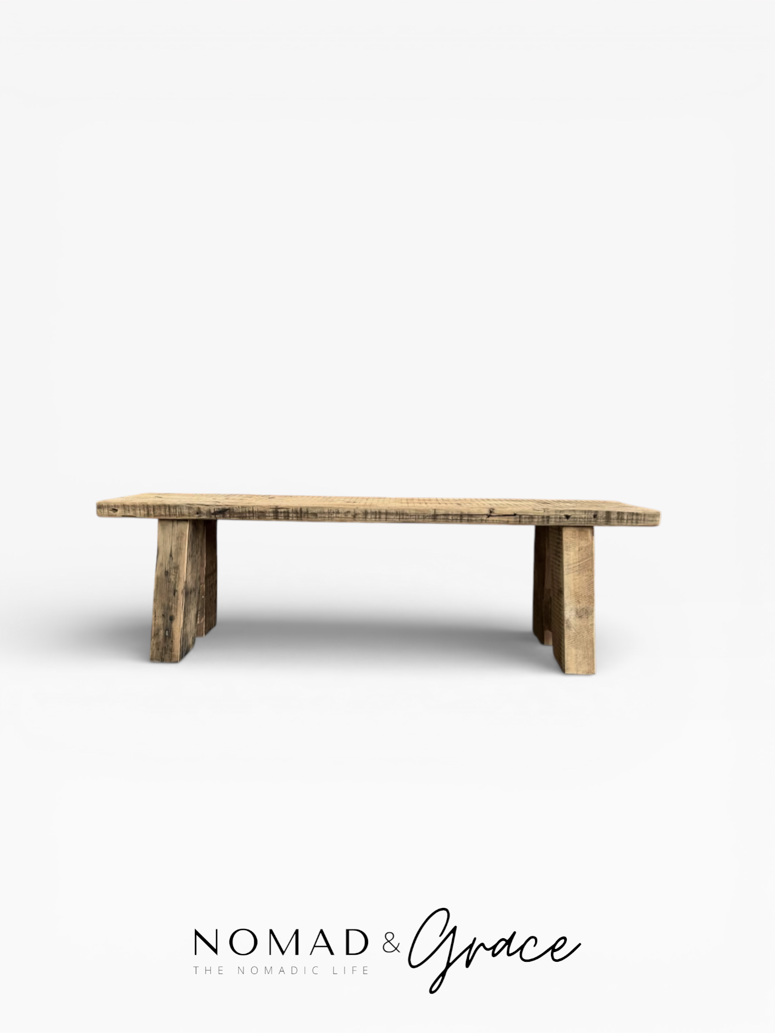 Rustic Reclaimed Bench Thick-1
