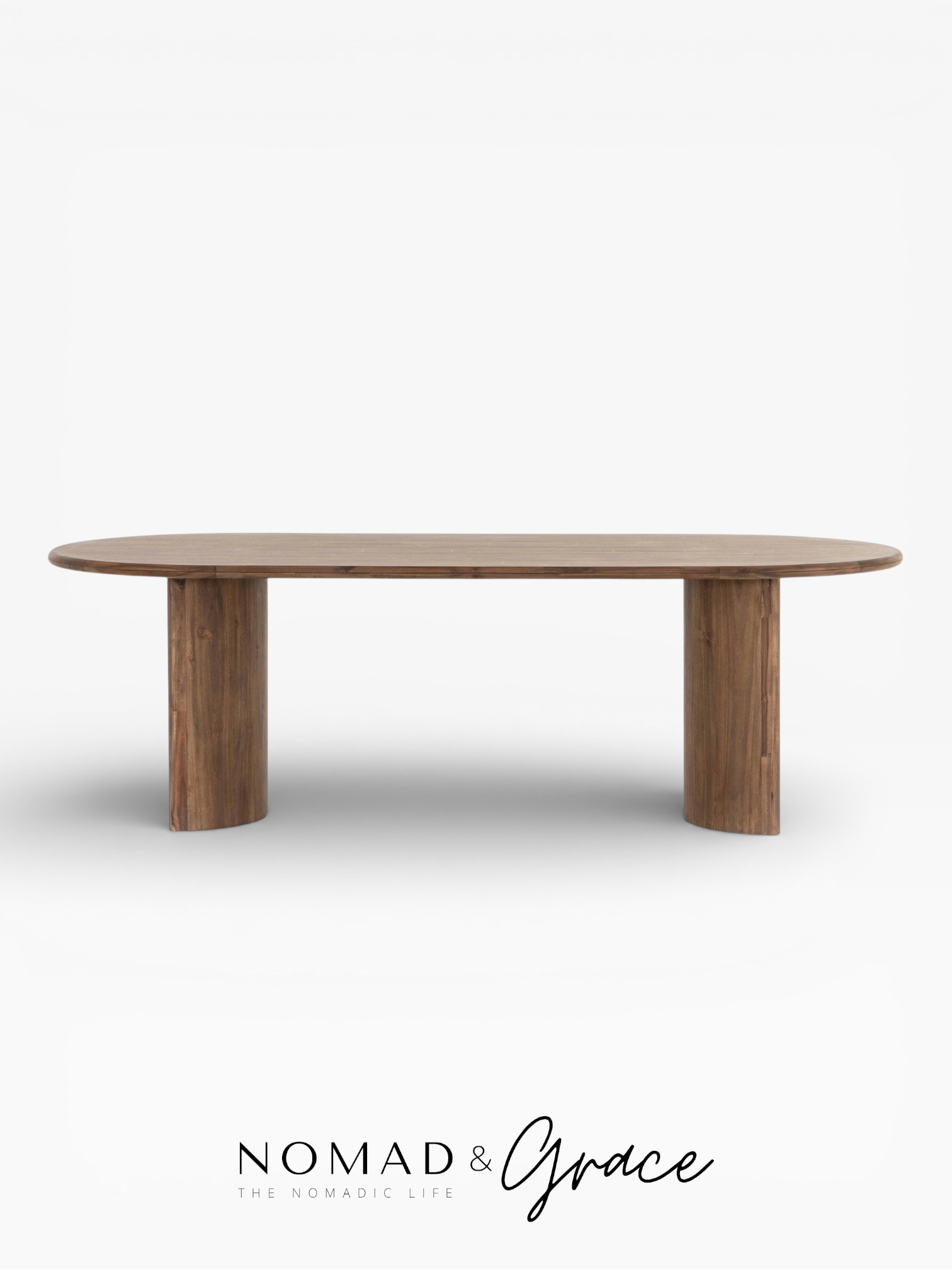 Sakin (ساكن) Solid Oak Dining Table (8-10 Seater)-9
