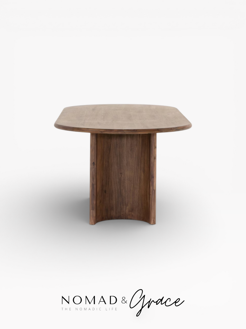 Sakin (ساكن) Solid Oak Dining Table (8-10 Seater)-zoom-