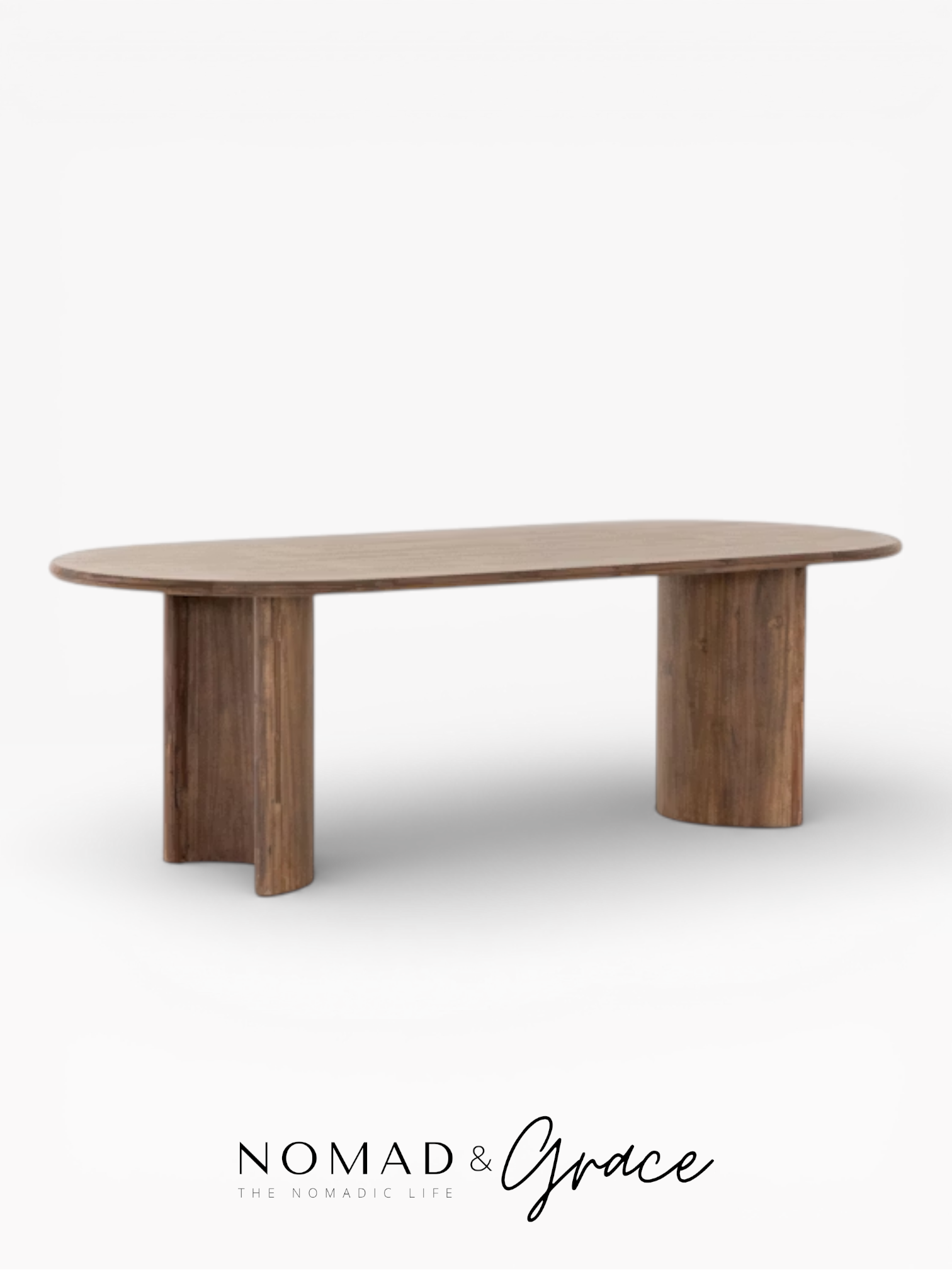 Sakin (ساكن) Solid Oak Dining Table (8-10 Seater)-1