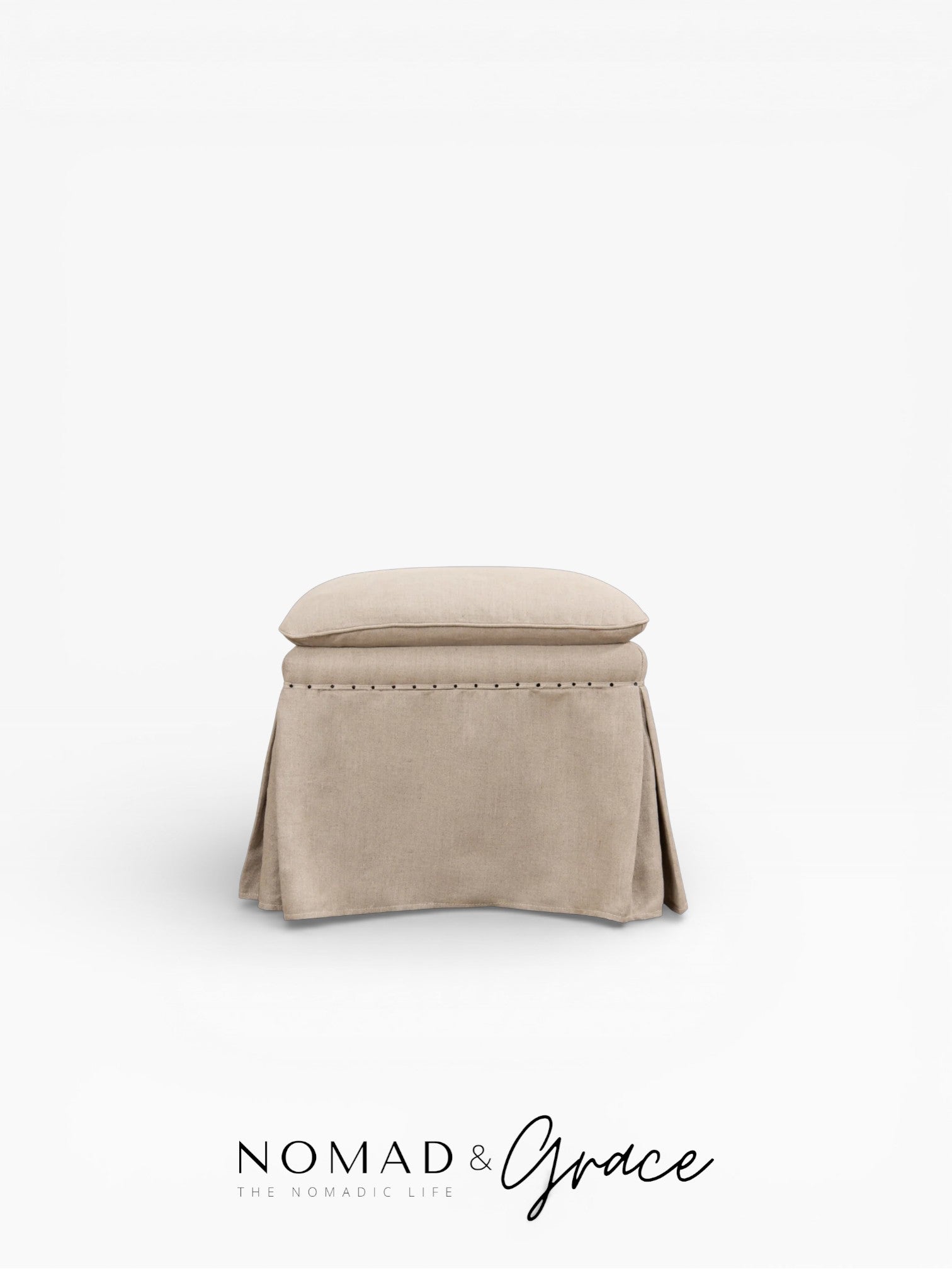 Sila	(صِلَة) Upholstered Ottoman-zoom-1