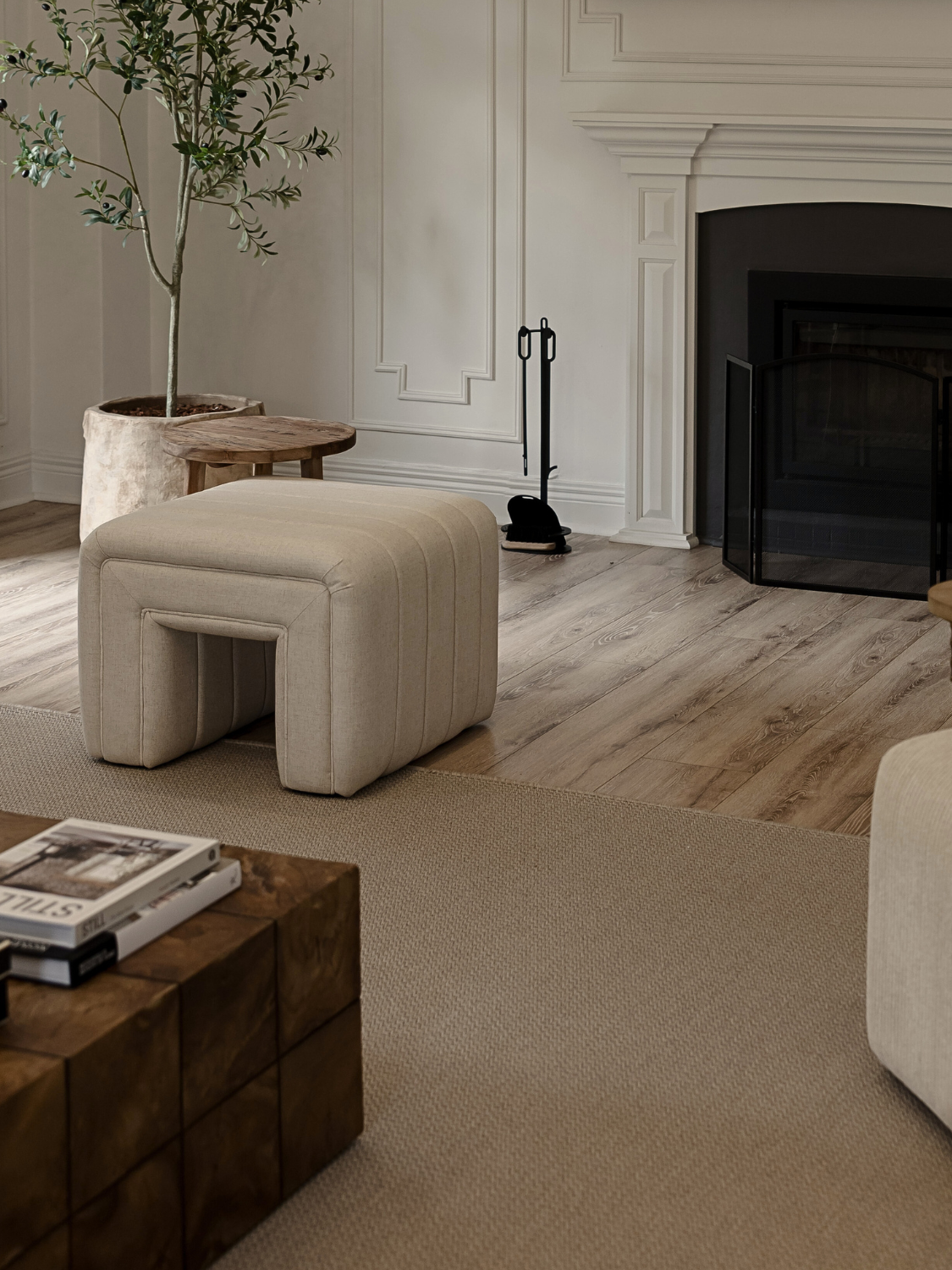 Naim (Naʿīm) Upholstered Ottoman-zoom-1