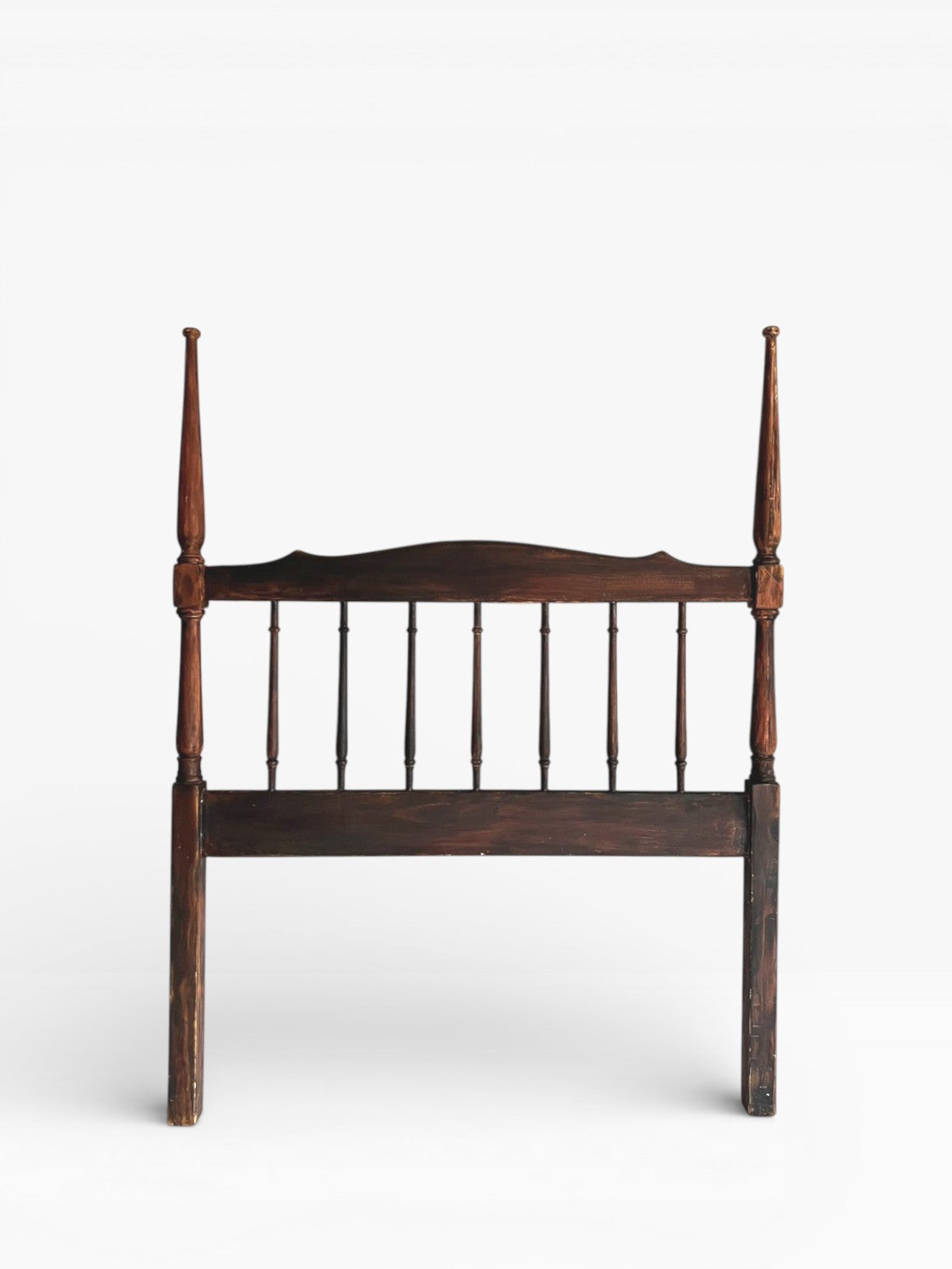 Vintage Mahogany Single Bed Headboard