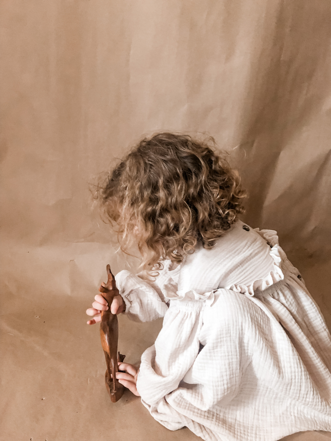 Yunir Muslin Dress - Alabaster