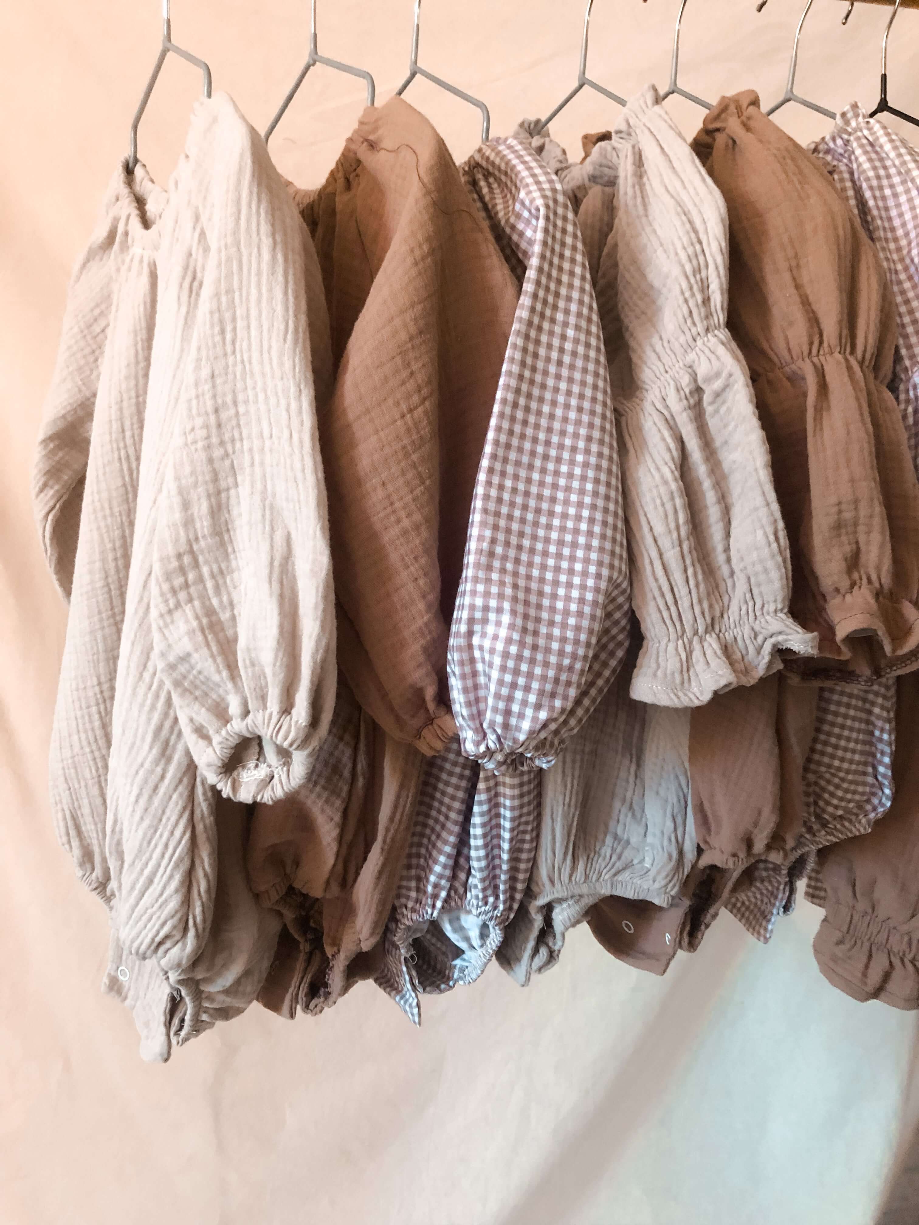 Nesa Frill Romper {Cloud} - Nomad & Grace SA Nomad & Grace SA