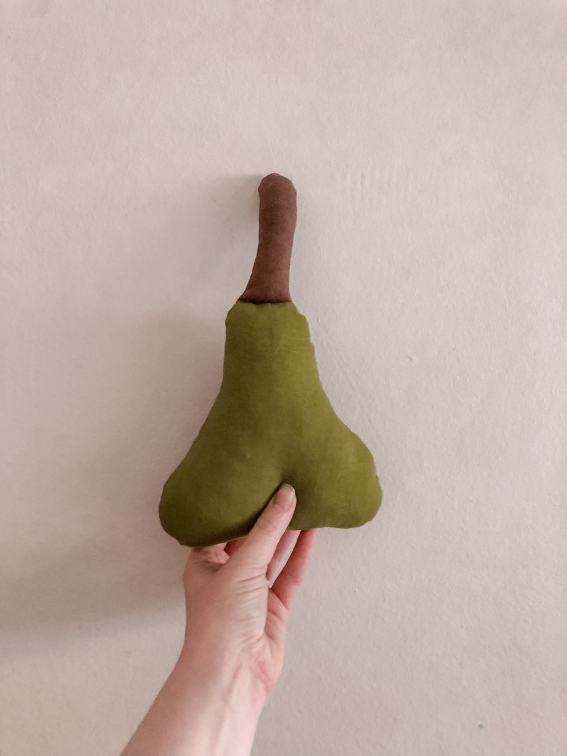 100% Cotton Pear Rattle - Nomad & Grace SA Nomad & Grace SA