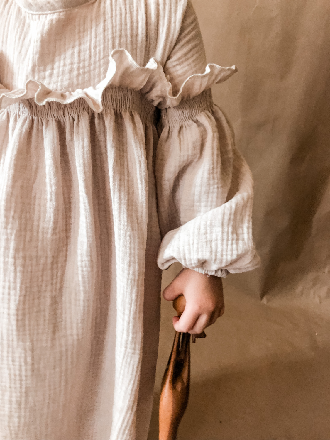 Yunir Muslin Dress - Alabaster-9